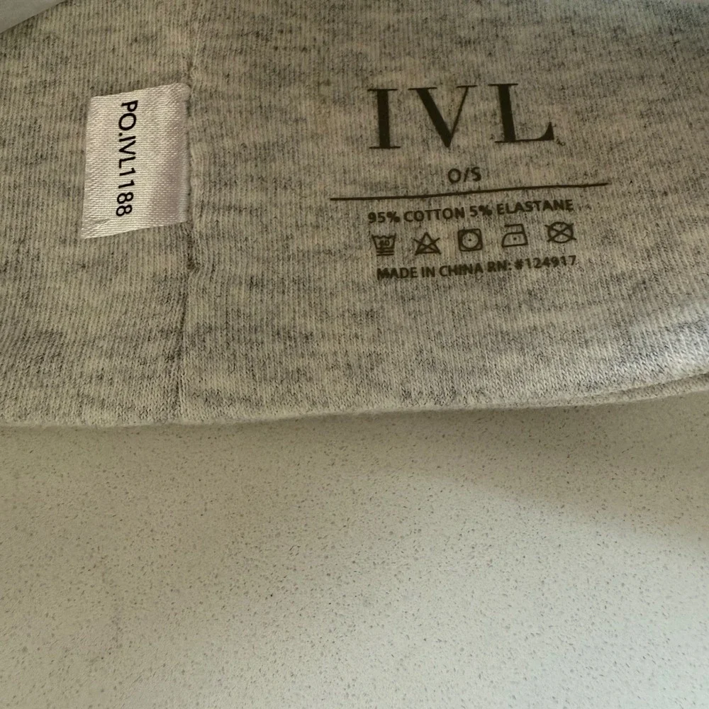 Revolve IVL Collective Jersey Headband - One‎ Size - Heather Grey - NWT